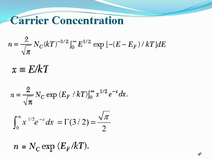Carrier Concentration 48 