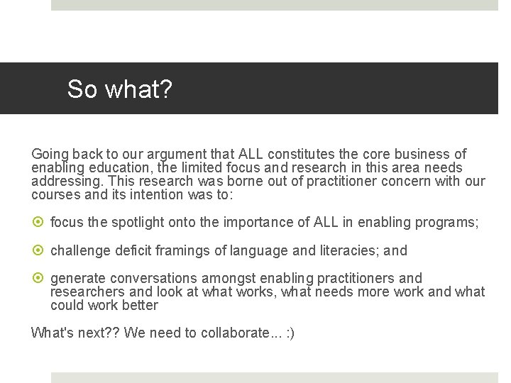 So what? Going back to our argument that ALL constitutes the core business of