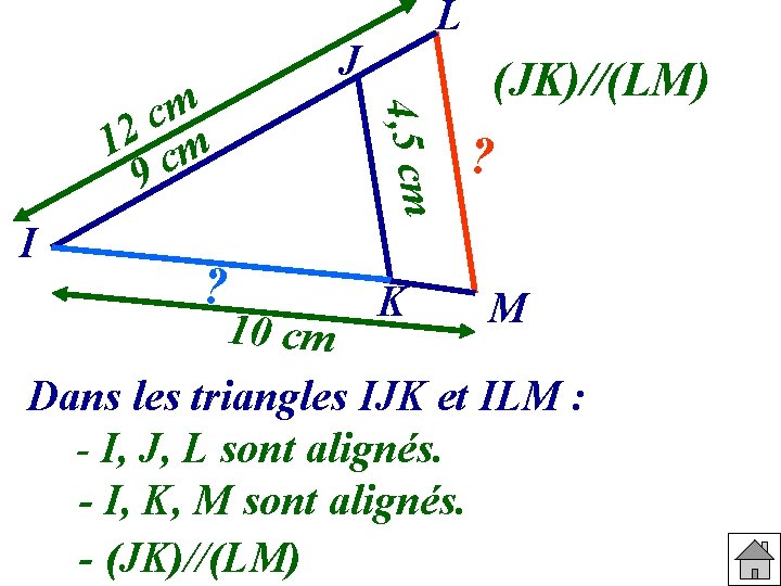 J 4, 5 cm m c 12 cm 9 I L ? 10 cm