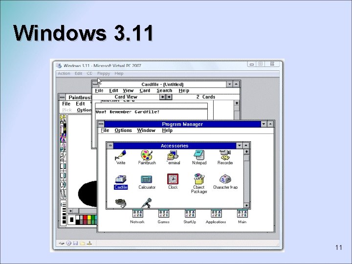 Windows 3. 11 11 