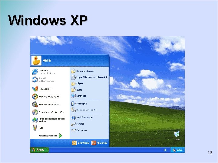 Windows XP 16 