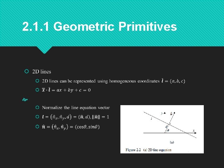 2. 1. 1 Geometric Primitives 