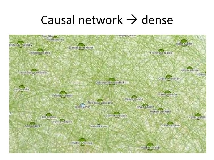 Causal network dense 