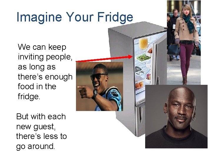 Imagine Your Fridge We can keep inviting people, as long as there’s enough food