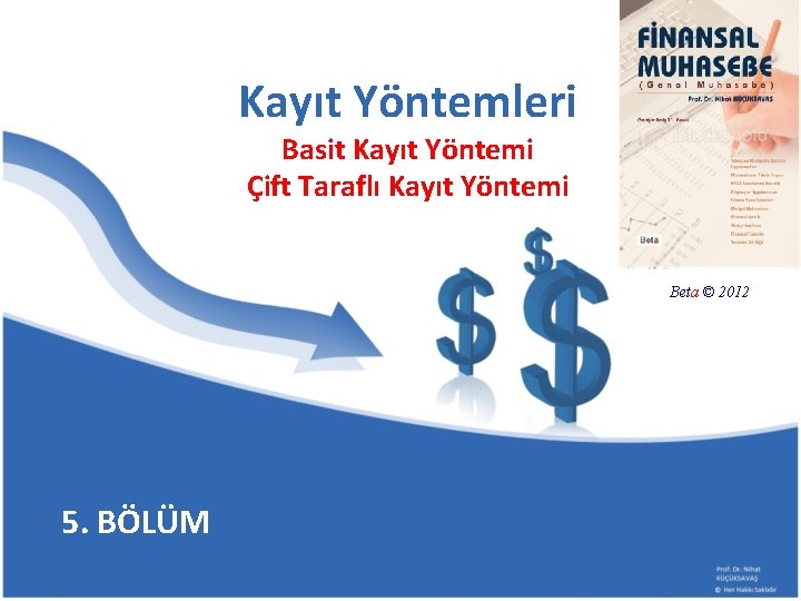 Kayıt Yöntemleri Basit Kayıt Yöntemi Çift Taraflı Kayıt Yöntemi Beta © 2012 5. BÖLÜM