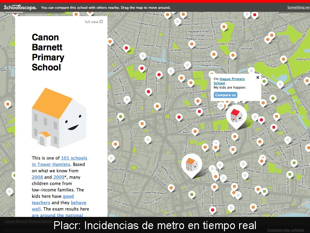 Placr: Incidencias de metro en tiempo real 