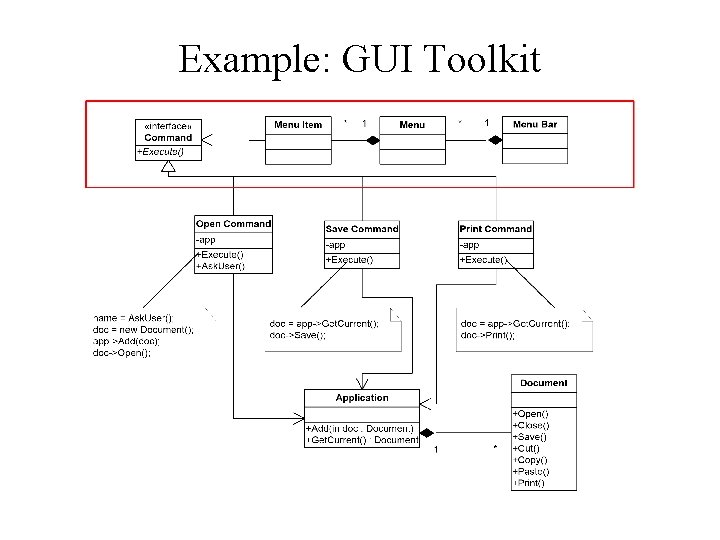 Example: GUI Toolkit 