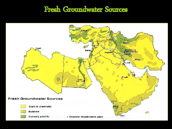 Fresh Groundwater Sources 