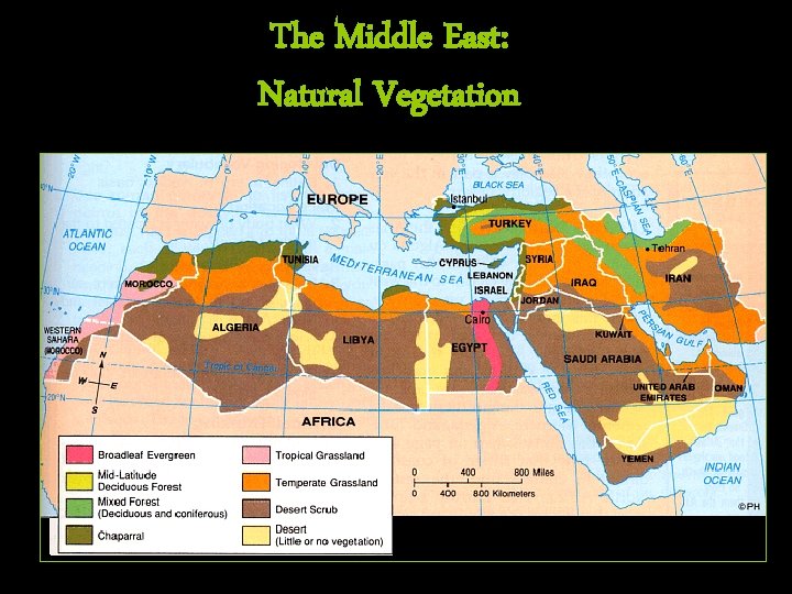 The Middle East: Natural Vegetation 
