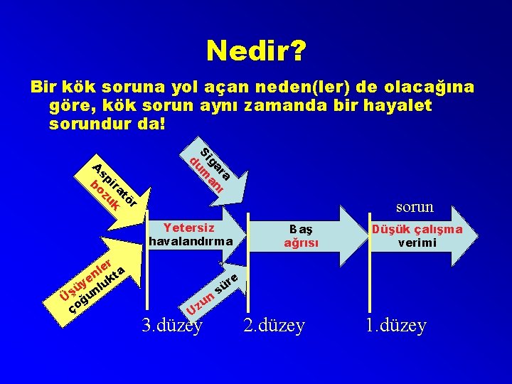 Nedir? Bir kök soruna yol açan neden(ler) de olacağına göre, kök sorun aynı zamanda