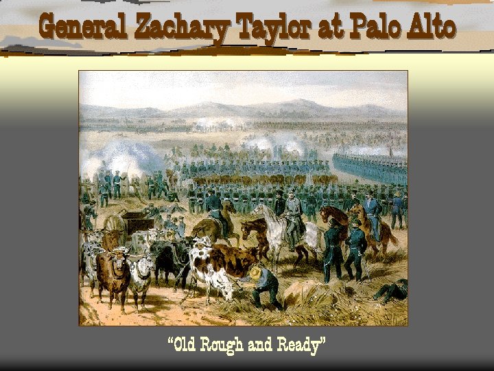 General Zachary Taylor at Palo Alto “Old Rough and Ready” 