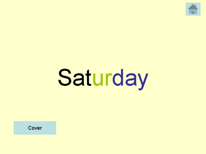 Saturday Cover 