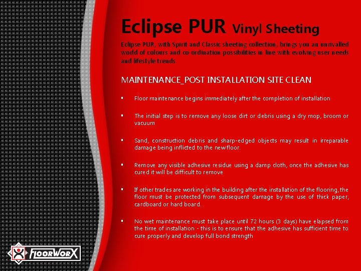 Eclipse PUR Vinyl Sheeting Eclipse PUR, with Spirit and Classic sheeting collection, brings you Eclipse PUR Vinyl Sheeting Eclipse PUR, with Spirit and Classic sheeting collection, brings you