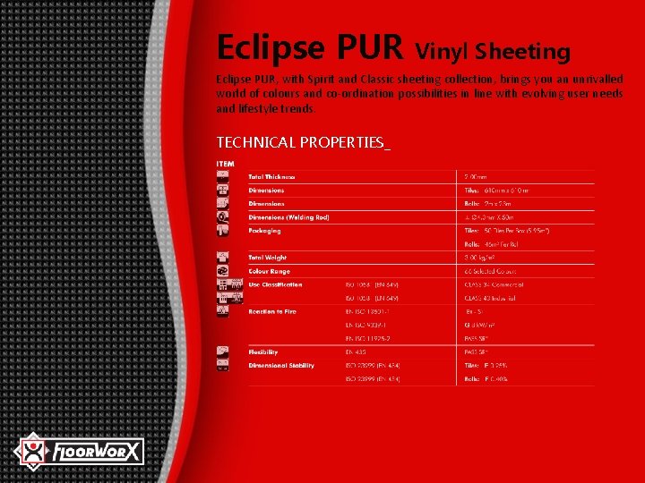 Eclipse PUR Vinyl Sheeting Eclipse PUR, with Spirit and Classic sheeting collection, brings you