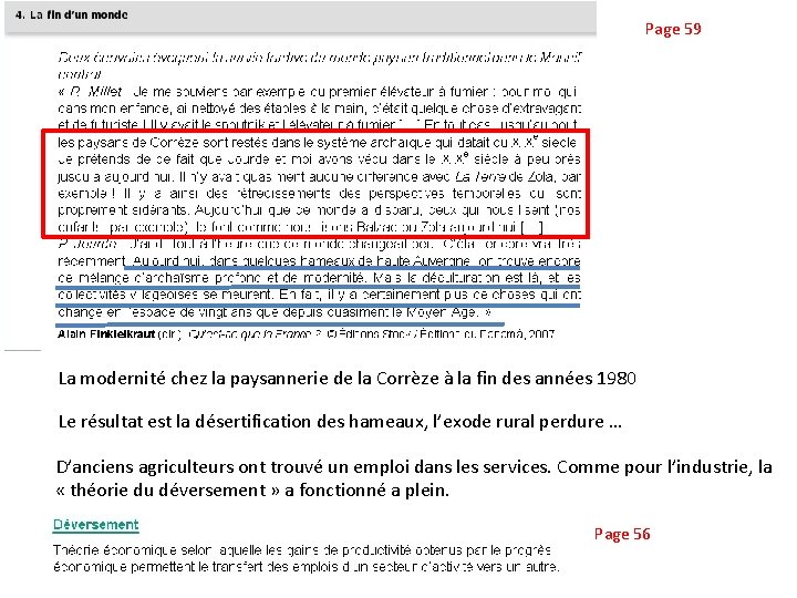 Page 59 La modernité chez la paysannerie de la Corrèze à la fin des