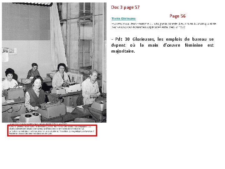 Doc 3 page 57 Page 56 - Pdt 30 Glorieuses, les emplois de bureau