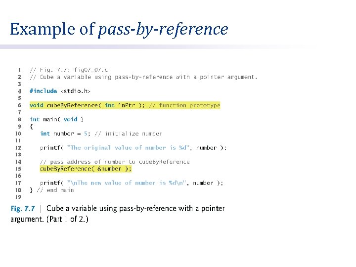 Example of pass-by-reference 