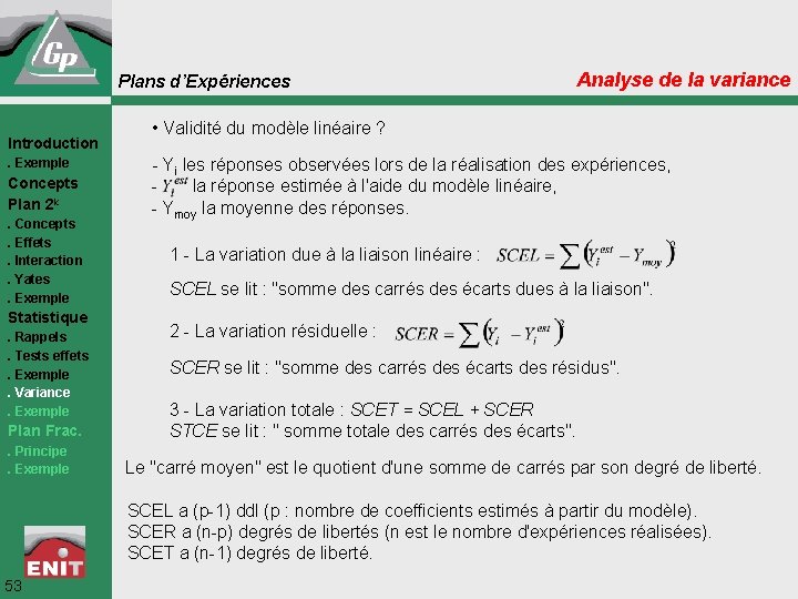 Plans d’Expériences Introduction. Exemple Concepts Plan 2 k. Concepts. Effets. Interaction. Yates. Exemple Statistique.