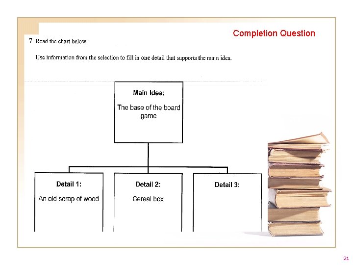 Completion Question 21 