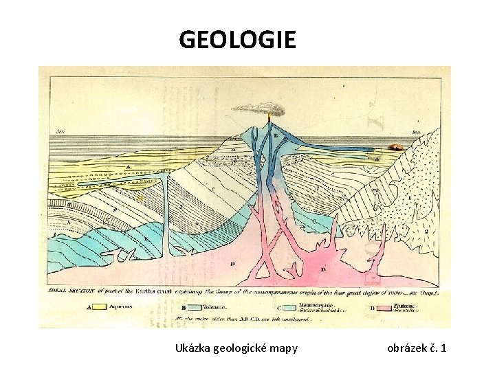 GEOLOGIE Ukázka geologické mapy obrázek č. 1 