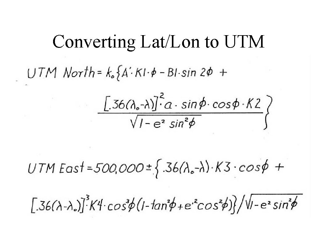 Converting Lat/Lon to UTM 