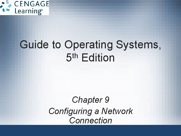 Guide to Operating Systems th 5 Edition Chapter