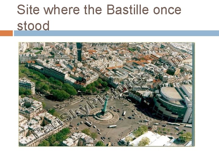 Site where the Bastille once stood 