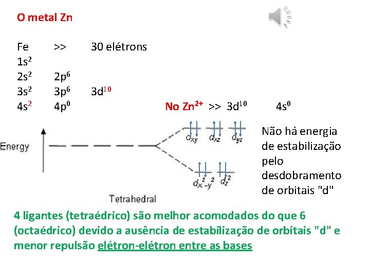 O metal Zn Fe 1 s 2 2 s 2 3 s 2 4 O metal Zn Fe 1 s 2 2 s 2 3 s 2 4