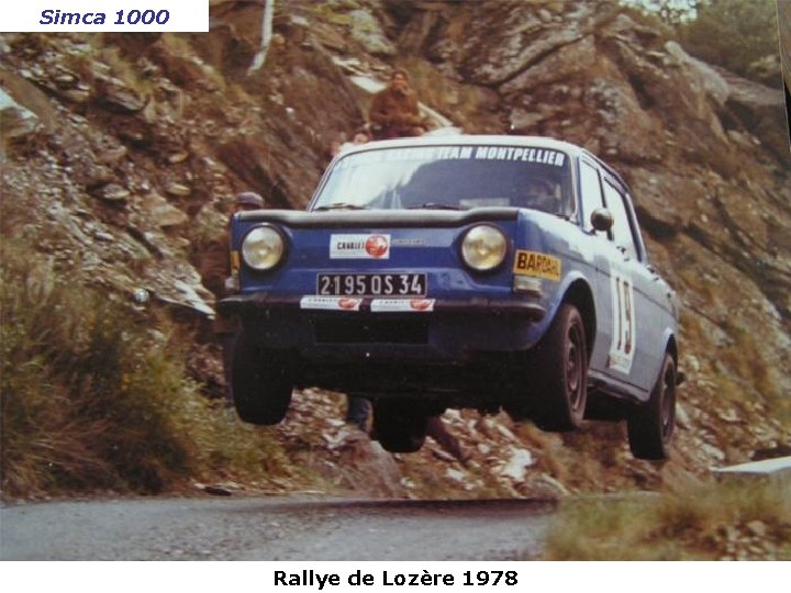Simca 1000 Rallye de Lozère 1978 