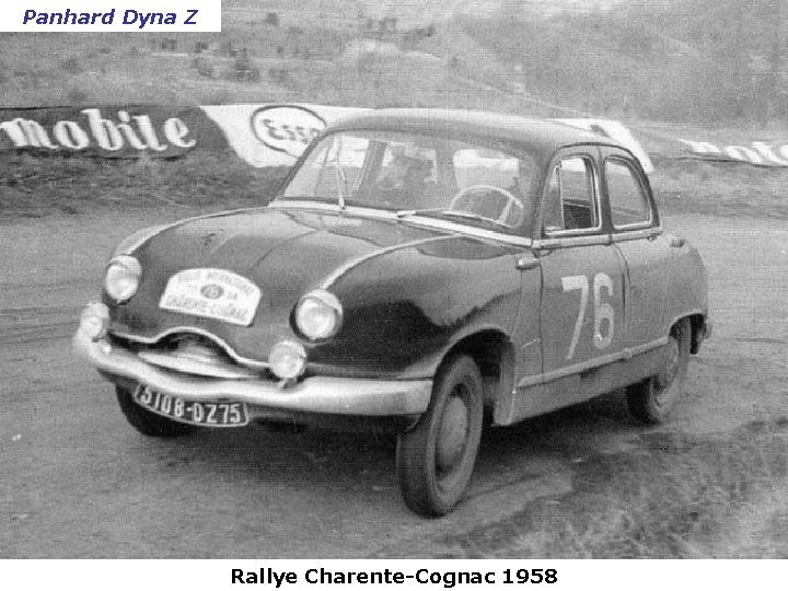 Panhard Dyna Z Rallye Charente-Cognac 1958 