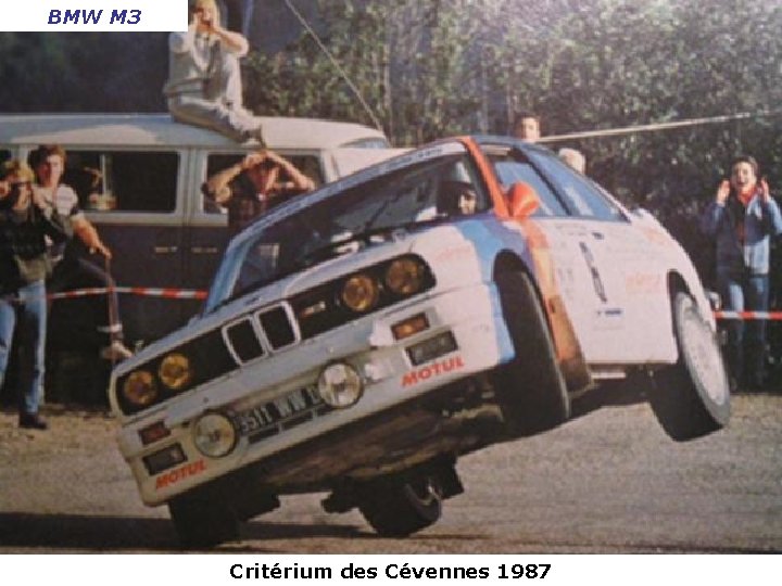 BMW M 3 Critérium des Cévennes 1987 