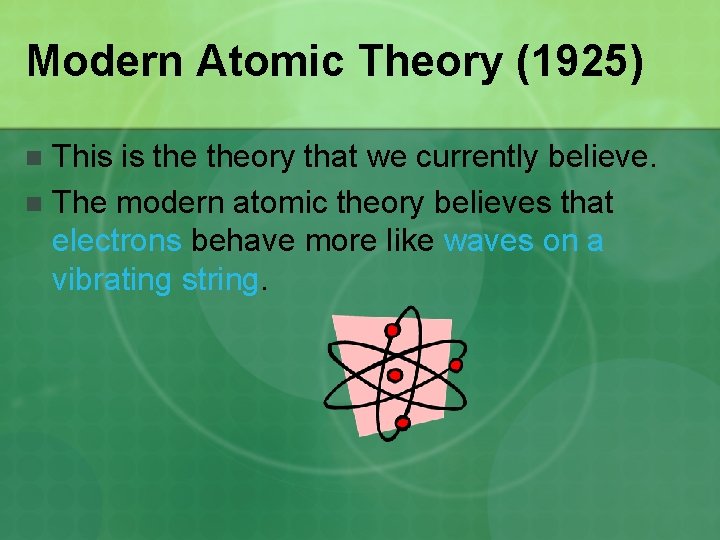 Chapter 3 Section 1 Notes Atomic Structure and