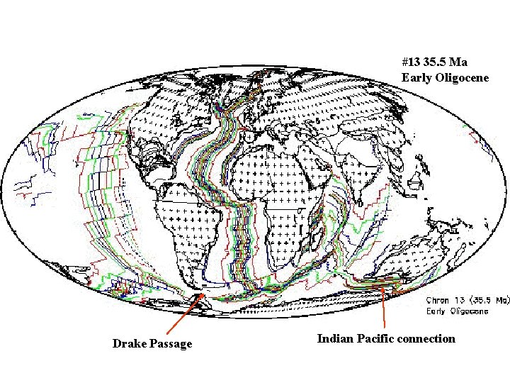 #13 35. 5 Ma Early Oligocene Drake Passage Indian Pacific connection 