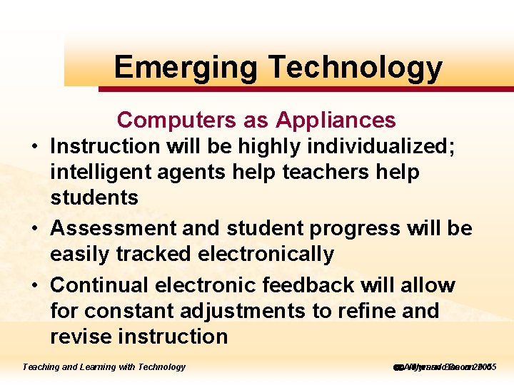 to to. Emerging edit Master Technology title style Computers as Appliances • Instruction will