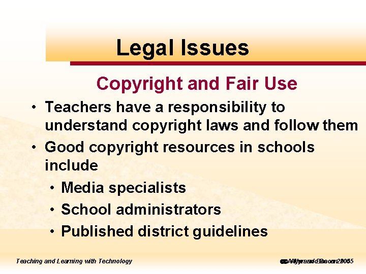to to edit Legal Master Issues title style Copyright and Fair Use • Teachers