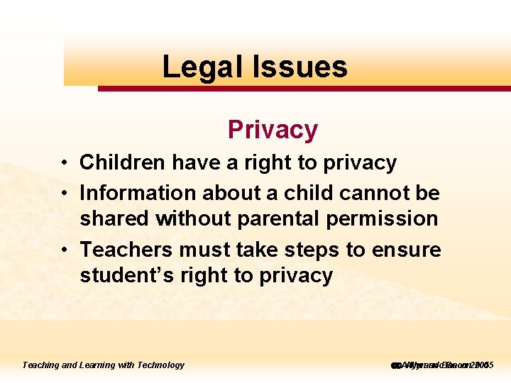 to to edit Legal Master Issues title style Privacy • Children have a right