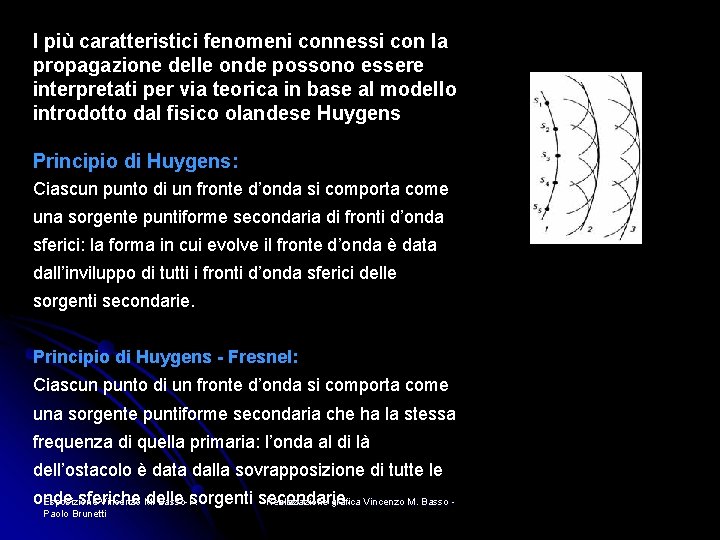 I più caratteristici fenomeni connessi con la propagazione delle onde possono essere interpretati per