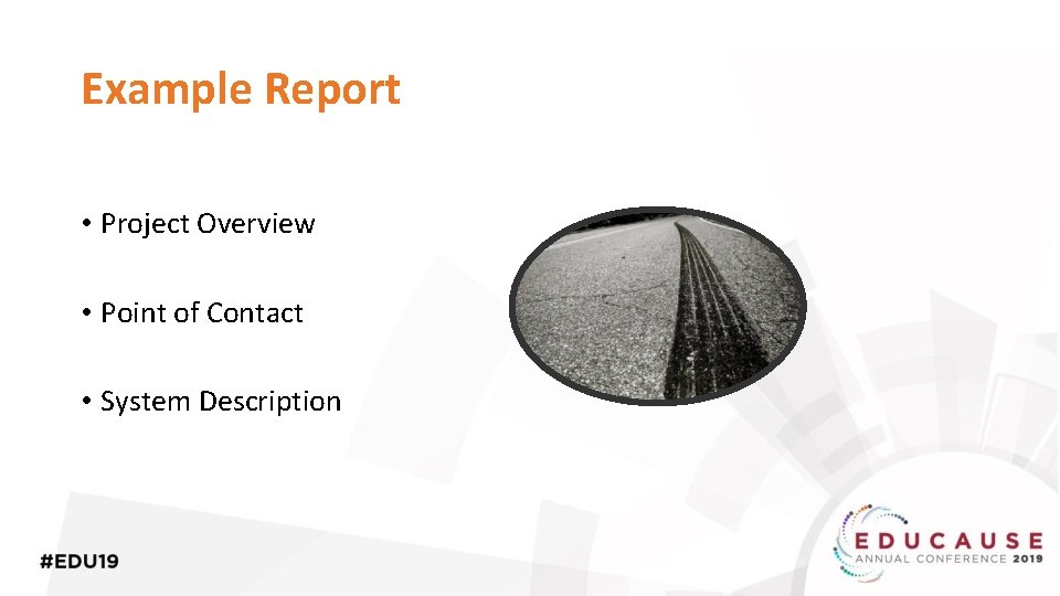 Example Report • Project Overview • Point of Contact • System Description 