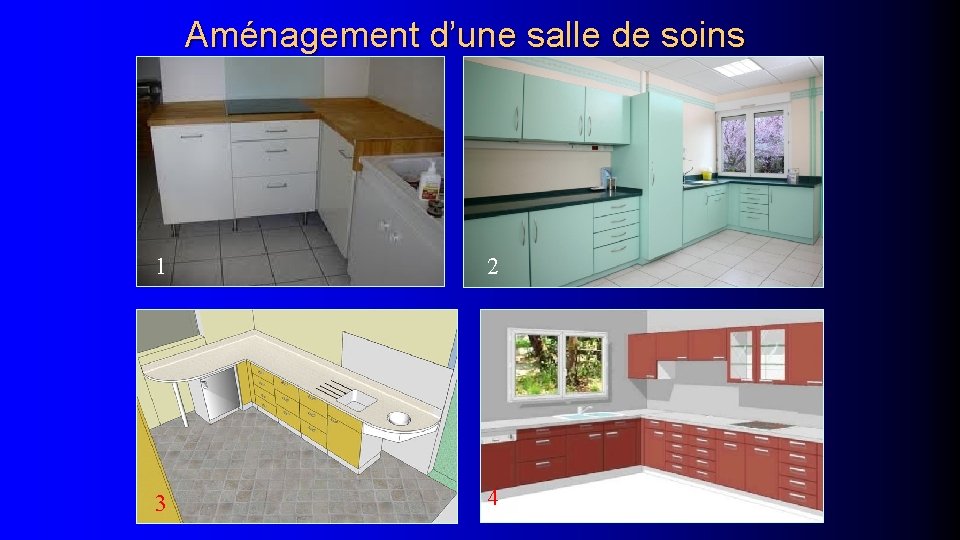 Aménagement d’une salle de soins 1 2 3 4 