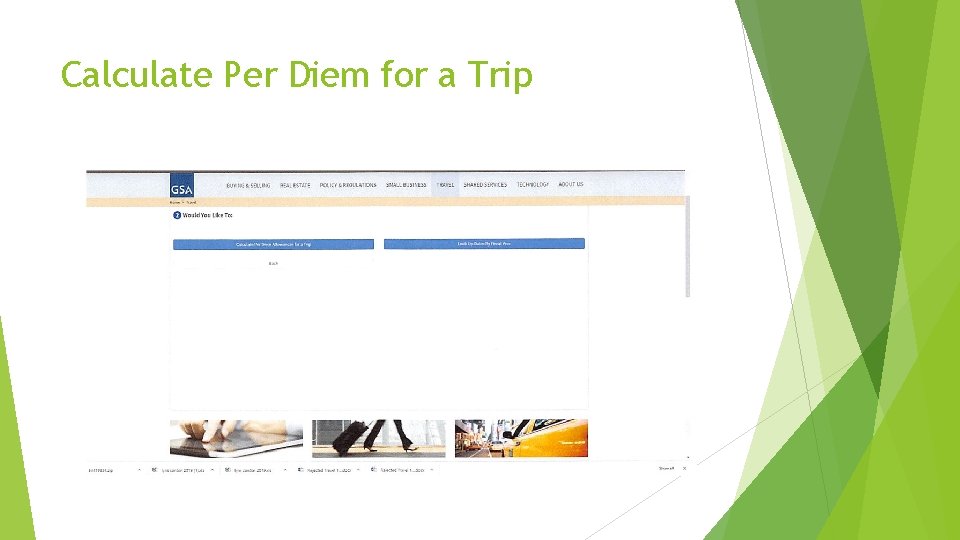 Calculate Per Diem for a Trip 
