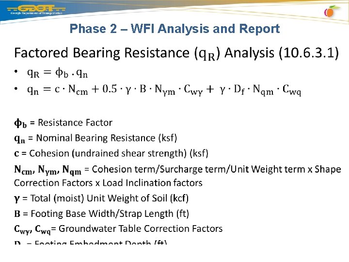 Phase 2 – WFI Analysis and Report • 