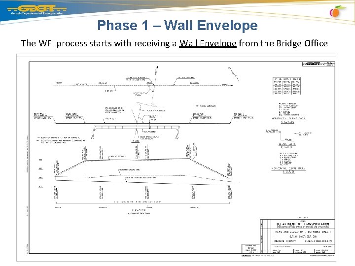 Phase 1 – Wall Envelope The WFI process starts with receiving a Wall Envelope