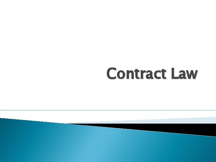 Contract Law 