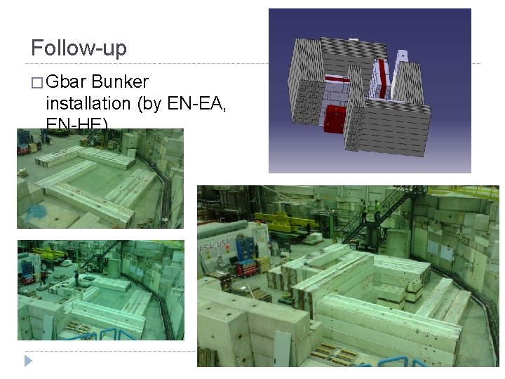 Follow-up � Gbar Bunker installation (by EN-EA, EN-HE) E. HARROUCH EN-EA-EBE September 8, 2021