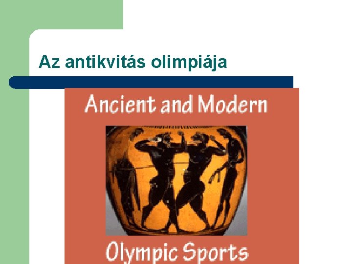 Az antikvitás olimpiája 