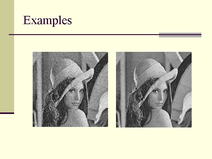 Examples Examples