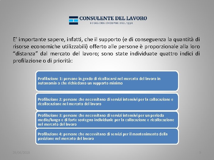 E’ importante sapere, infatti, che il supporto (e di conseguenza la quantità di risorse