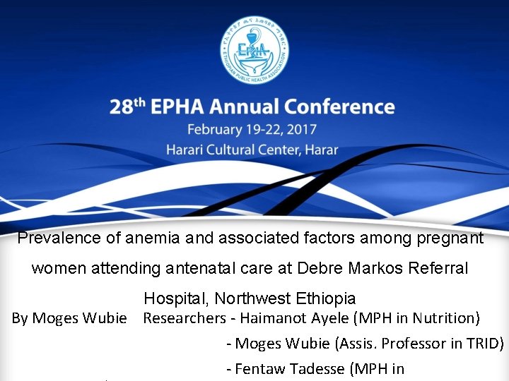 Prevalence of anemia and associated factors among pregnant women attending antenatal care at Debre