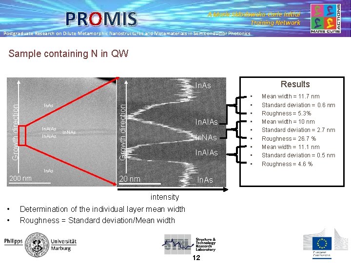 PROMIS A Marie Skłodowska-Curie Initial Training Network Postgraduate Research on Dilute Metamorphic Nanostructures and