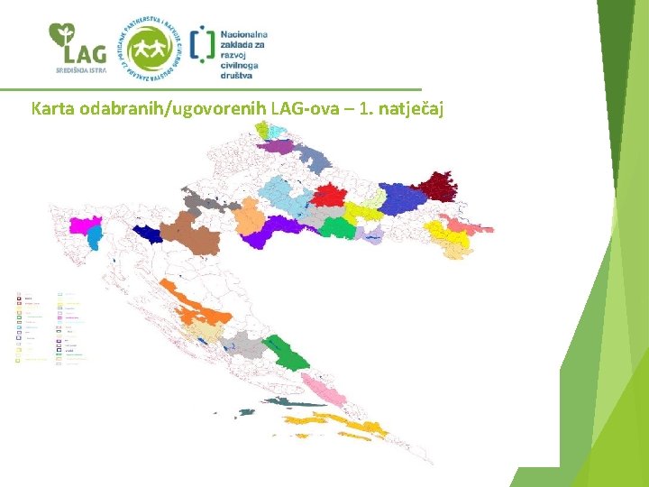 Karta odabranih/ugovorenih LAG-ova – 1. natječaj 